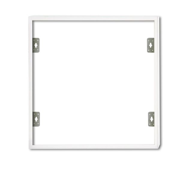Surface mounting frame white RAL 9016, ht 7cm, for LED panels 625x625, pluggable quick mounting