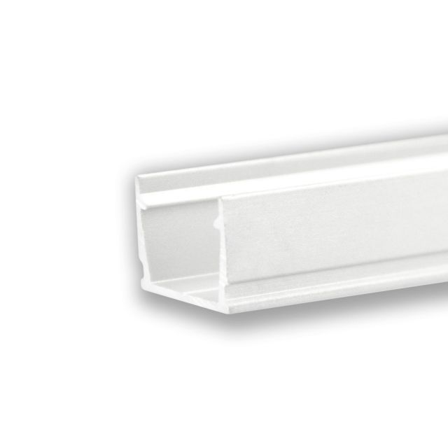 LED surface mounted profile SURF10 aluminum white RAL 9010, 300cm