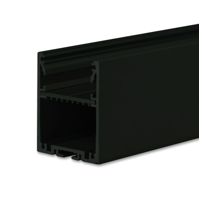 LED surface mounted LAMP30 aluminum black RAL 9005, 200cm