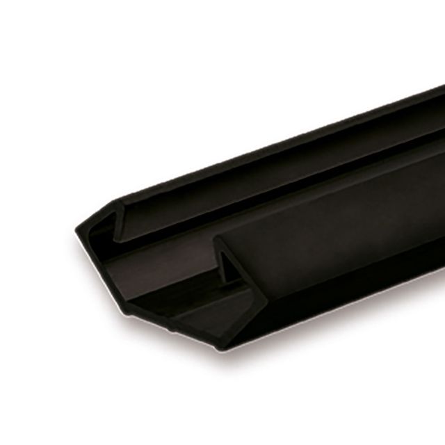 Profilo angolare LED CORNER11n alluminio nero RAL9005, 200cm