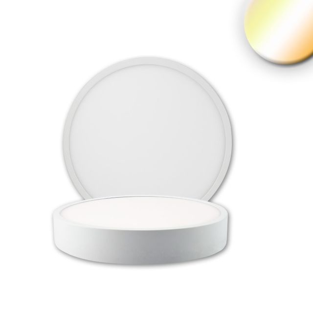Plafoniera LED PRO bianca, 8W, rotonda, DN120, ColorSwitch 2700|3000|4000K, dimmerabile