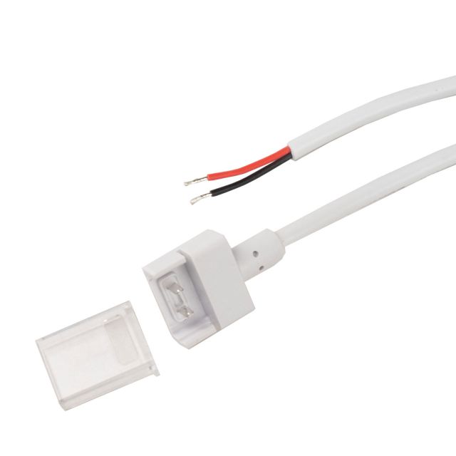 Connecteur de contact à câble 200cm O1-212 pour 2 pôles ruban LED IP68, largeur 12mm et pitch >8mm