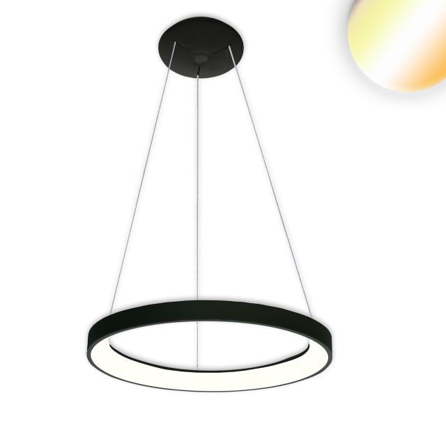 Lampada a sospensione LED Orbit 480, nera, 38W, rotonda, ColorSwitch 3000|3500|4000K, dimmerabile