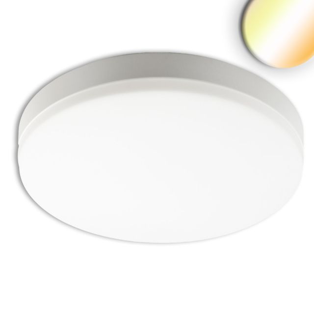 LED ceiling/wall light 18W, white, IP54, with motion sensor, ColorSwitch 3000|4000|5000K