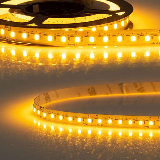 LED CRI819/840 CCT ruban, 24V DC, 10W|10W, IP20, Amber+Lime, rouleau de 5m, 240 LED/m