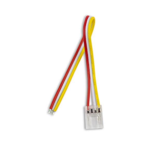 Connettore per cavo di contatto universale (max 5A) K2-310-V2 per strip LED IP20, 3 poli, larg. 10mm