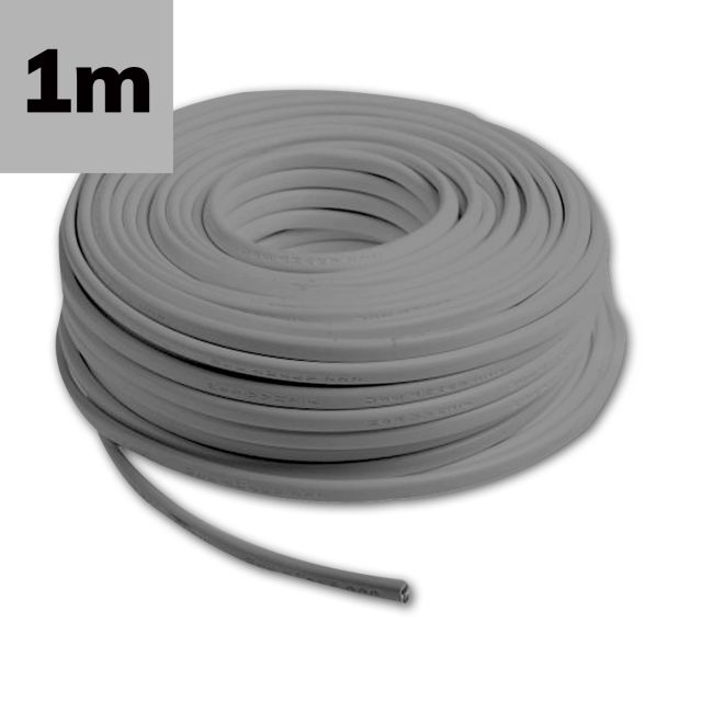 Kabel Halogenfrei ummantelt grau, 4x0,5mm² HSLH-OZ, Meterware