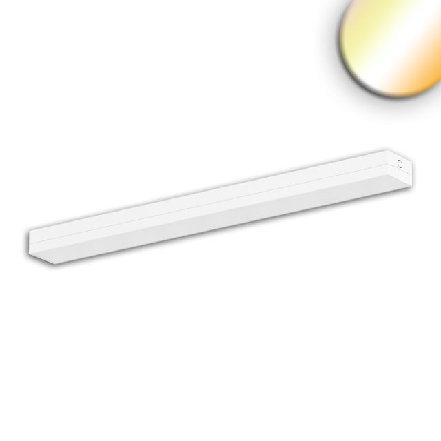 LED linear luminaire glare reduced, white, 150cm, 45W, ColorSwitch 3000|4000|5700K, dimmable