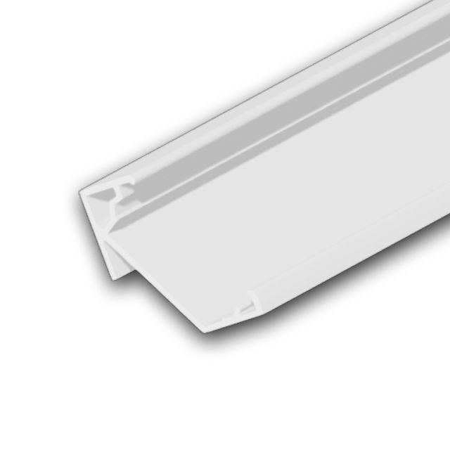 LED Eckprofil CORNER18 Aluminium weiß RAL9003, 200cm