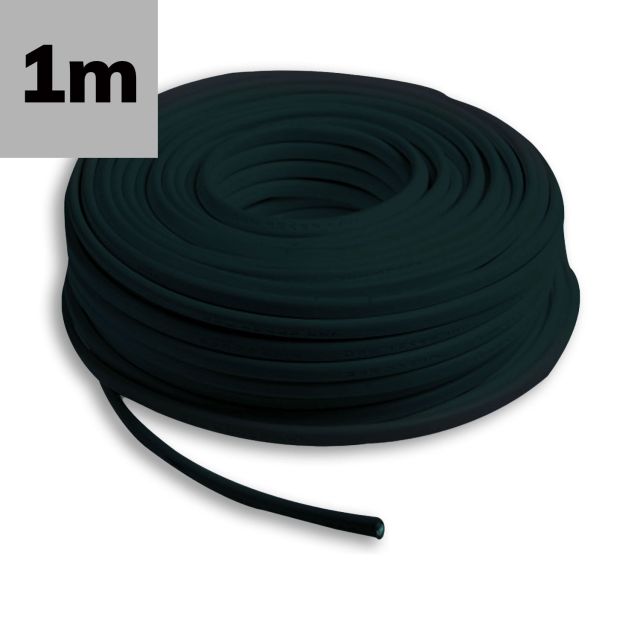 Kabel PUR ummantelt schwarz, 4x0,5mm² H05BQ-F, Meterware