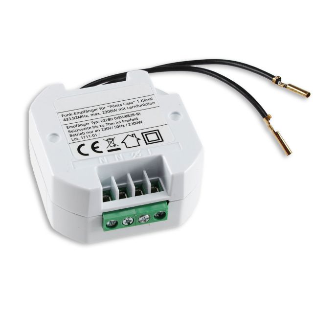 IR-PANEL CONTROL 230V relais de commutation avec radio et/ou entrée de commutation, max. 2300W