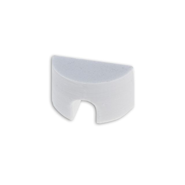 Tappo terminale EC99 per profilo GROUND-IN10 bianco, rotondo, 1 pz