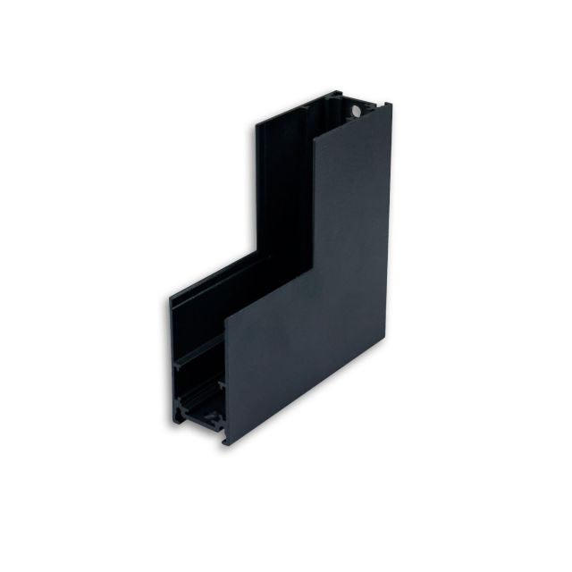 Track48 corner rail 90° vertical for surface mounted rail, black, not current carrying