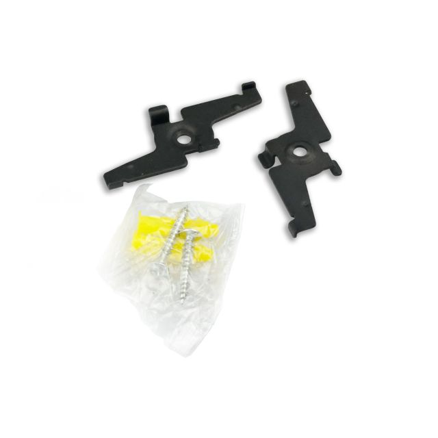 Track48 clip de montage pour rails de apparent Track48, noir, 2 pièces