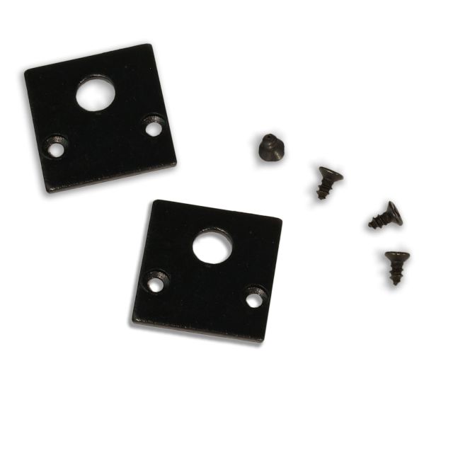 Track48 embout de finition pour rail apparent plat, noir, 2 pièces