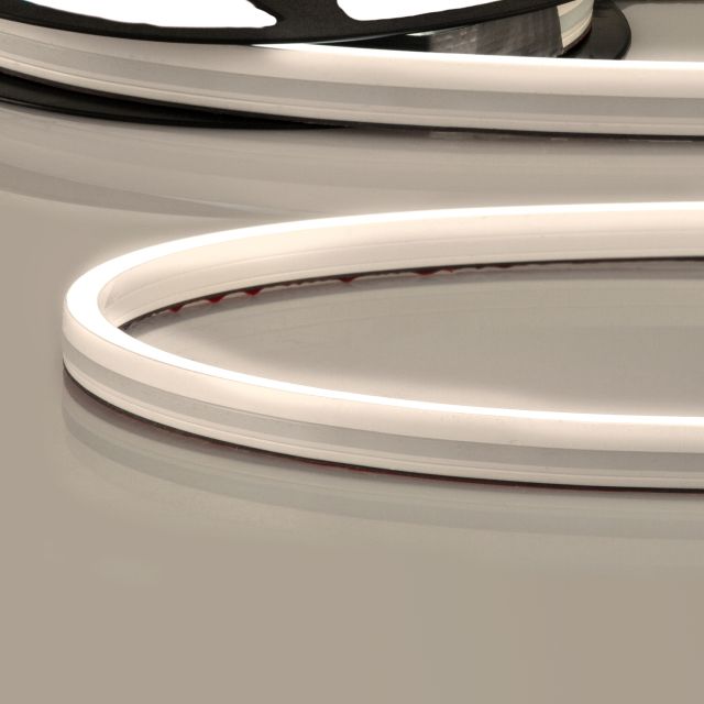 LED NEON930 Ruban B08H12, 24V DC, 12W, IP67, 3000K, rouleau 5m, 140 LED/m, clips de montage incl.