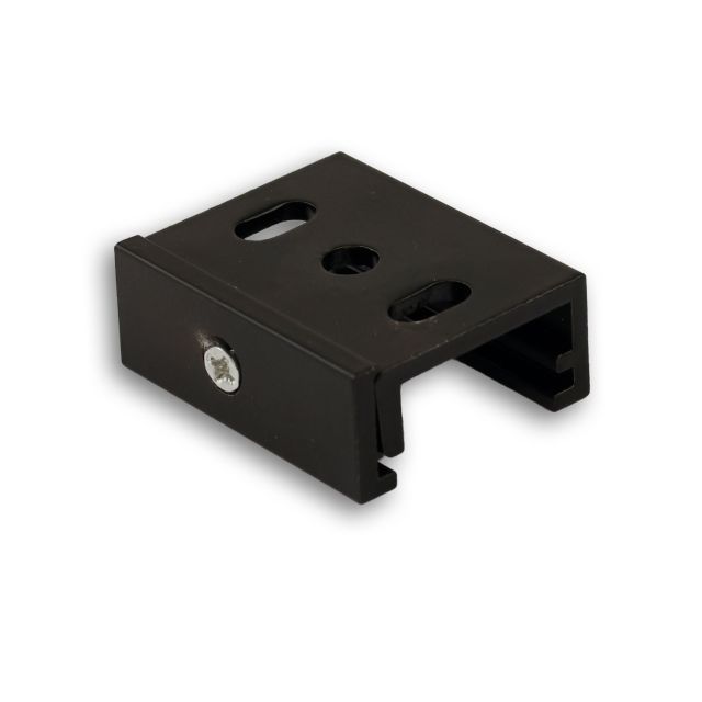 Clip de montage pour rail DALI triphasé, noir, 1 pièce