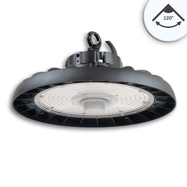 LED Highbay luminaire FL2, PowerSwitch 120W|150W|200W, 120°, IK10, IP65, 1-10V dimmable, cold white