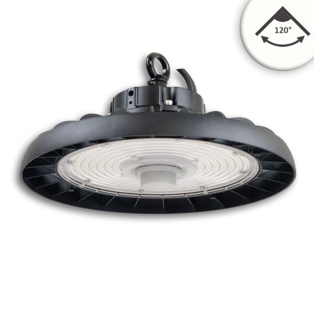 Lampada Industriale LED FL2 200W, 120°, IK10, IP65, DALI dimmerabile, bianco neutro