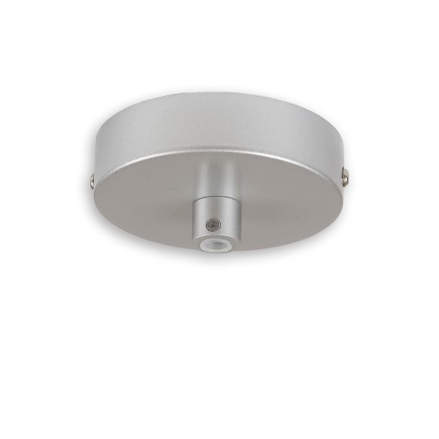 Ceiling canopy, round, gray, for cables with up to max. 9,8mm sheath diameter