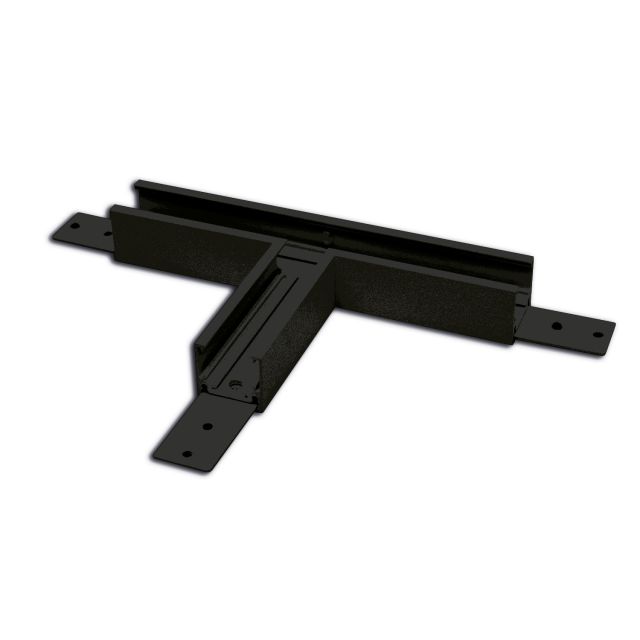 Track48 rail en T horizontal pour rail apparent flat, noir, non conduisant le courant
