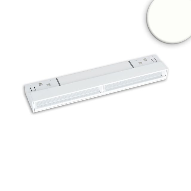 Track48 wallwasher 22cm blanc, 12W, 100° asymétrique, 48V DC, 4000K, IRC90, Line+, dimmable DALI