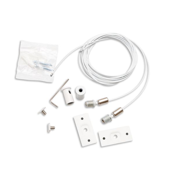 Track48 câble de suspension pour rails apparents, blanc, 2 pièces