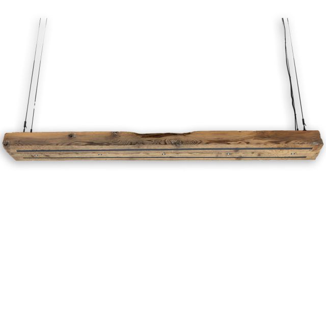 ZILLACHTOL HOIZ Lampe à suspendre en vieux bois LED 180cm - ARTICLE D'ÉCHANTILLON