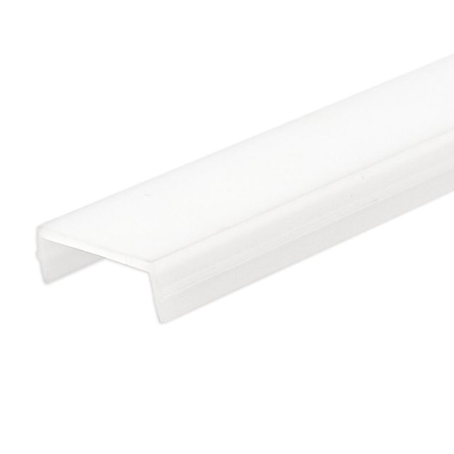 COVER bianco/opaco per binario Track48 cartongesso, incasso e superficie (H50), 200cm, trasmiss. 75%