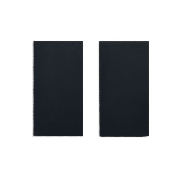 End cap exterior, black for Track48 rail (H50) with translucent COVER, 2pcs