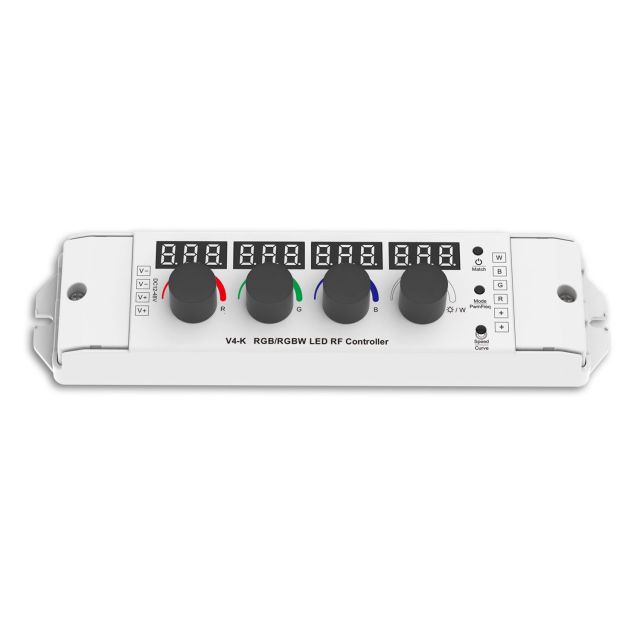 Sys-Pro rotary knob/radio Multi-PWM dimmer, GROW, 1-4 channel, 12-48V DC 4x3A 4/8KHz