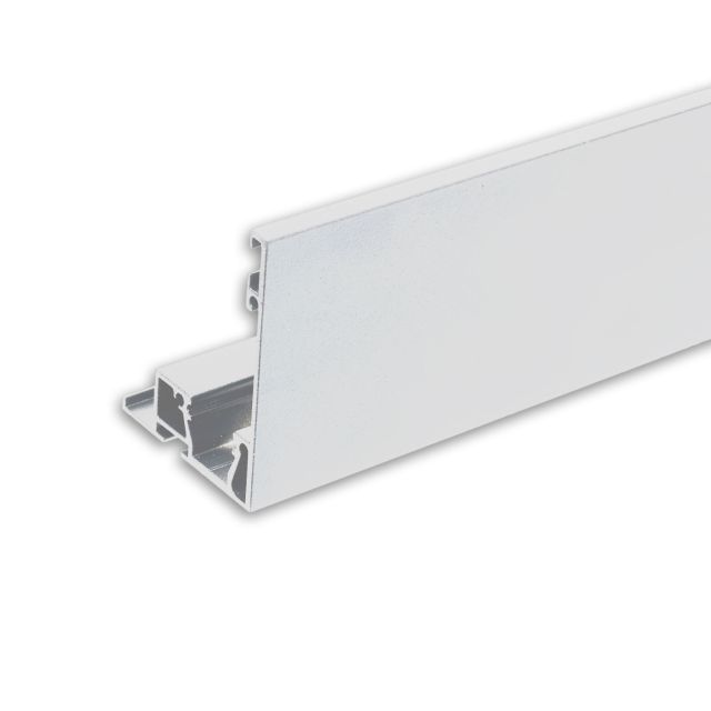 Copertura per binario VISOR con opzione luci per profilo per tende Curtain, bianco RAL 9010