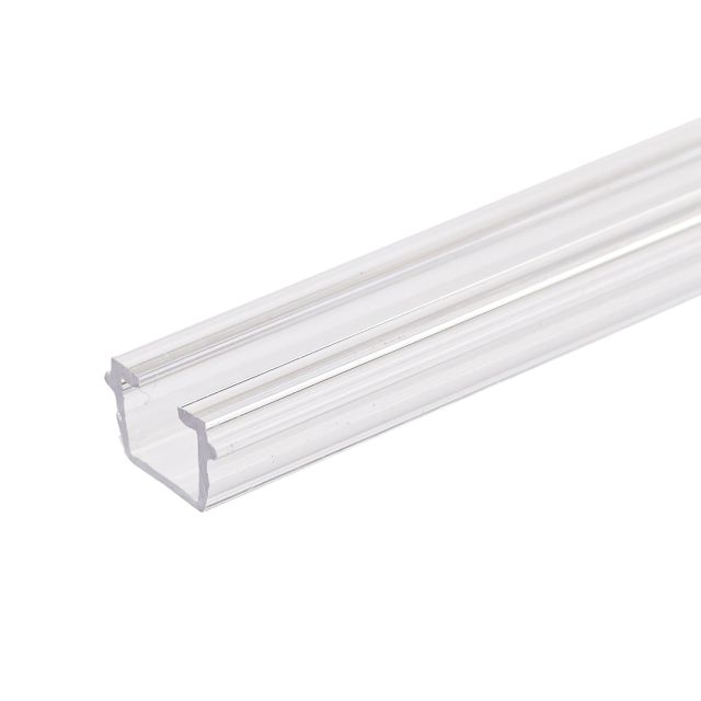 Inserto per tende trasparente, formato interno L=9,7, H=6,5mm, fessura 6mm, 100cm