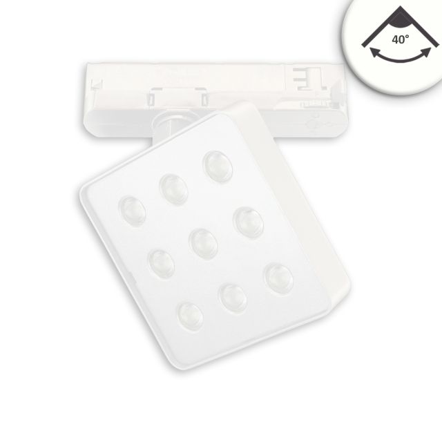 3-PH Track light MATRIX, 20W, 40°, white, 4000K, UGR