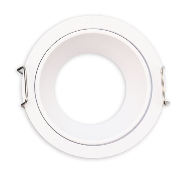Cadre d'encastrement pour mini spots MR11/GU10, rond, blanc