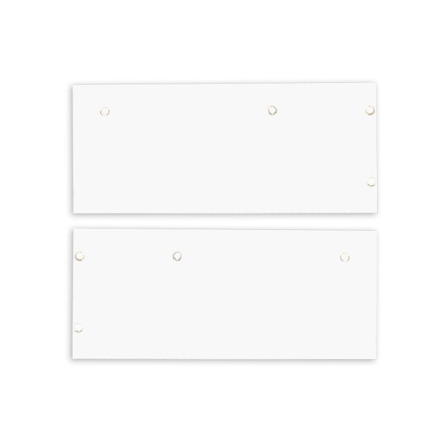 Tappo terminale alluminio EC129 per Curtain10 DOUBLE con VISOR, 1 paio (sinistra e destra), bianco