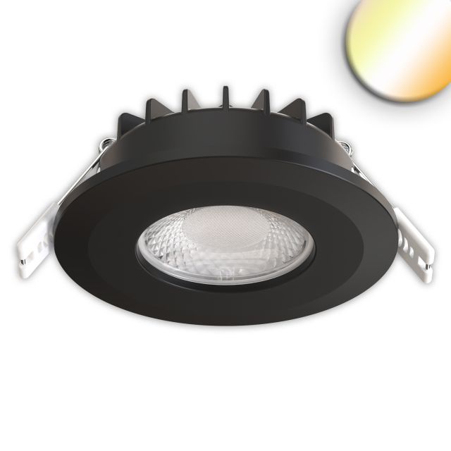 Faretto LED da incasso Vario-68, 6W, 60°, 2700|3000|4000|6000K, IP65, CRI90, nero