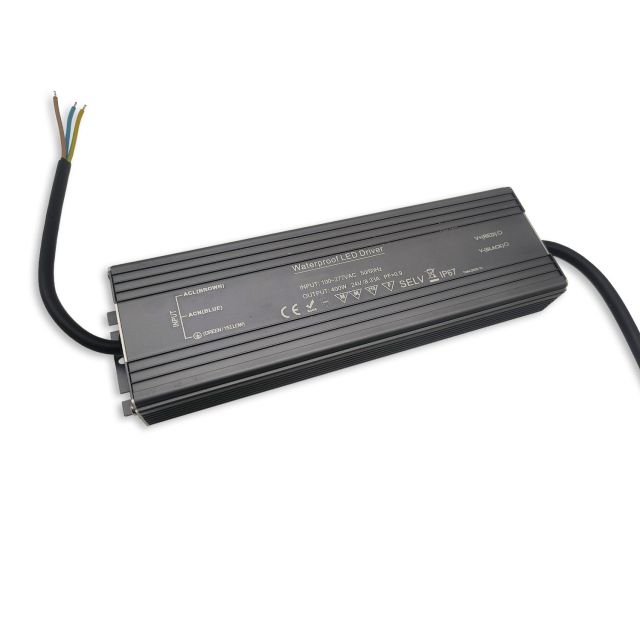 LED Transformer 24V/DC, 400W, compact, IP67, SELV