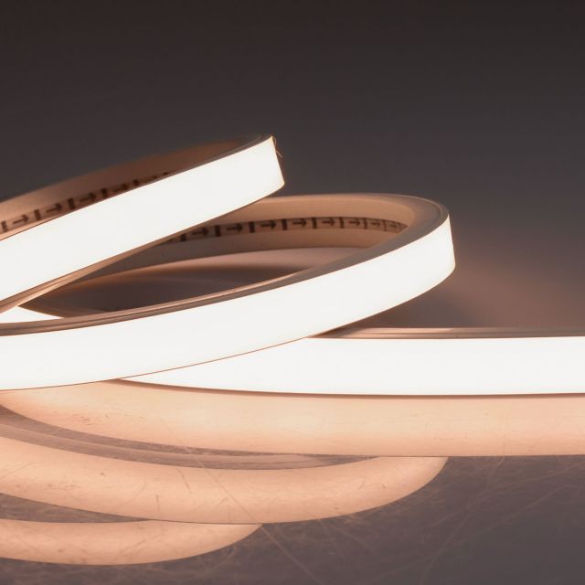 Ruban LED NEON930 B13H08, 24V DC, 12W, IP54, 3000K, rouleau de 5m, 240 LED/m, clips de montage incl.