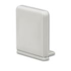 End cap for profile WING with cover angular