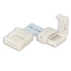 Connettore angolare a clip (max. 5A) C1-410 per strip LED IP20, 4 poli, larghezza 10mm, pitch>12mm