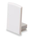 Tappo terminale EC16 per SURF12 RAIL incl. COVER4, senza uscita cavi, PVC, grigio bianco