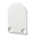 Tappo terminale EC21 per SURF12 RAIL comprensivo di COVER5 con TUNNEL, in alluminio anodizzato