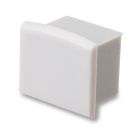Embout de finition EC10 pour SURF12 BORDERLESS avec COVER3, sans sortie de câble, PVC, gris-blanc