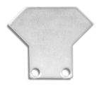 Embout de finition EC33 aluminium pour CORNER12 avec TUNNEL, 2 pcs, vis incl.