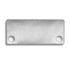 Embout de finition EC43 aluminium pour SURF/DIVE20 FLAT avec COVER10, 2 pièces, vis incluses