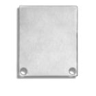 Embout de finition EC44 aluminium pour SURF/DIVE20 FLAT avec COVER11, 2 pièces, vis incluses