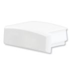 Embout de finition EC1W blanc pour profilé SURF12 FLAT, 1 pièce