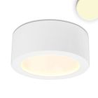 Plafoniera LED LUNA 8W, bianco, rotondo, DN106.5, luce indiretta, bianco caldo