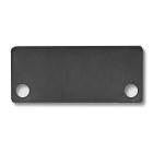 Embout de finition EC43 alu noir RAL 9005 pour SURF/DIVE20 FLAT avec COVER10, 2 pcs, vis incl.